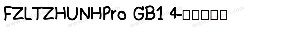 FZLTZHUNHPro GB1 4字体转换